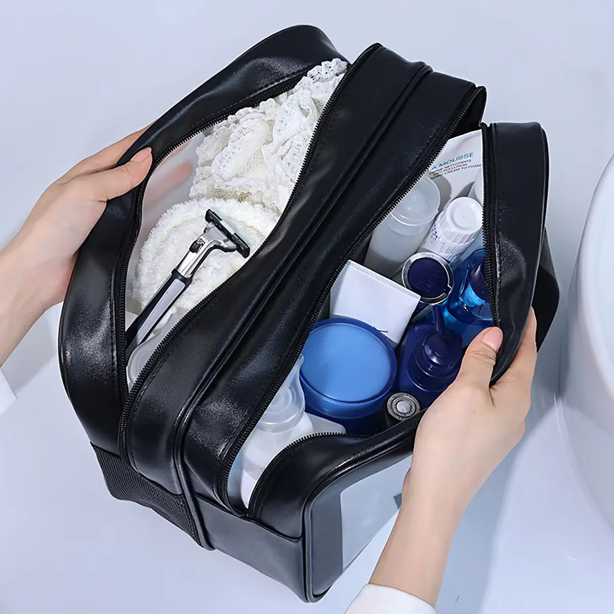 Portable large-capacity storage bag