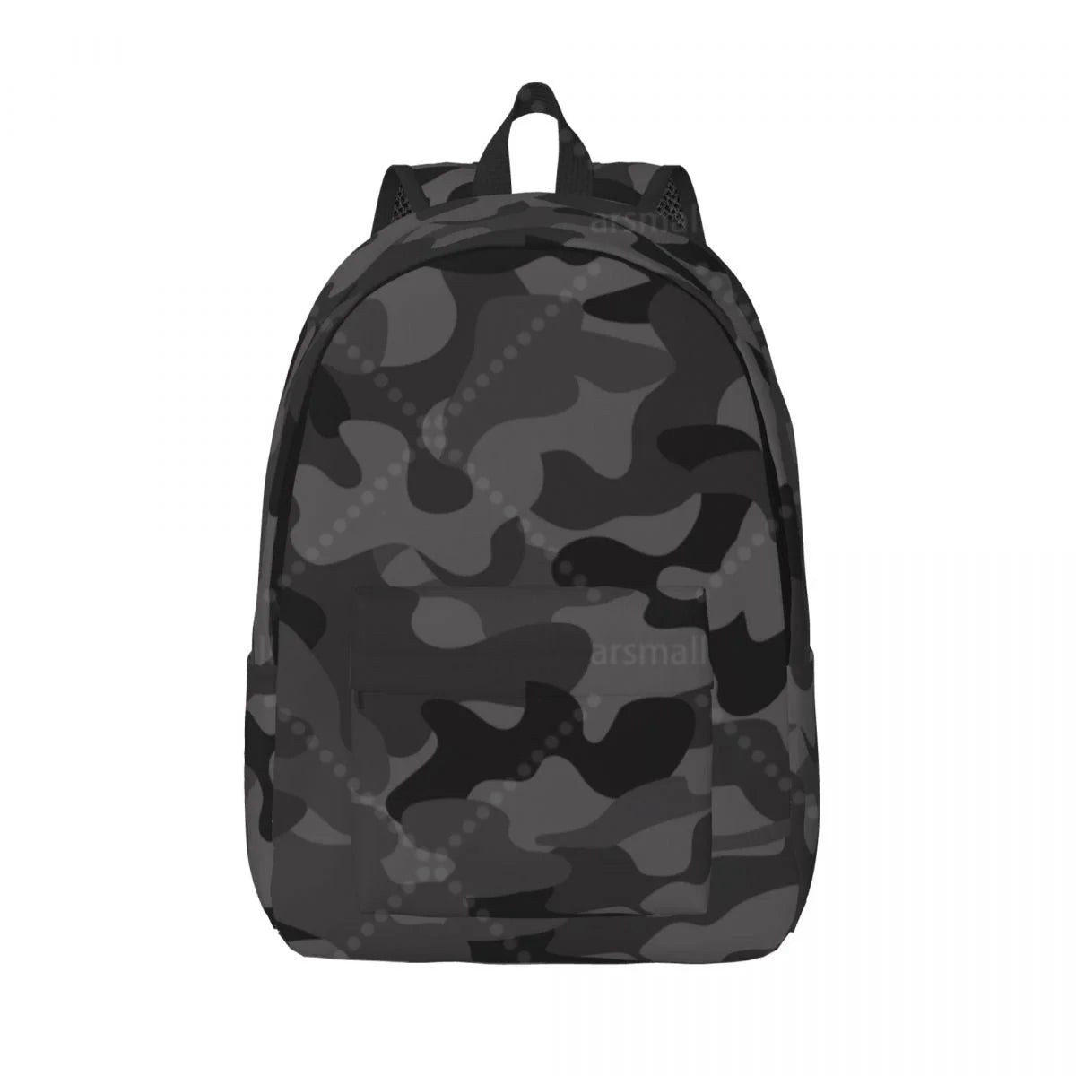 Black Camouflage School Backpack
