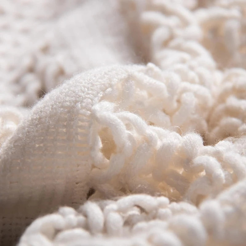 Pink Knitted Throw Blankets