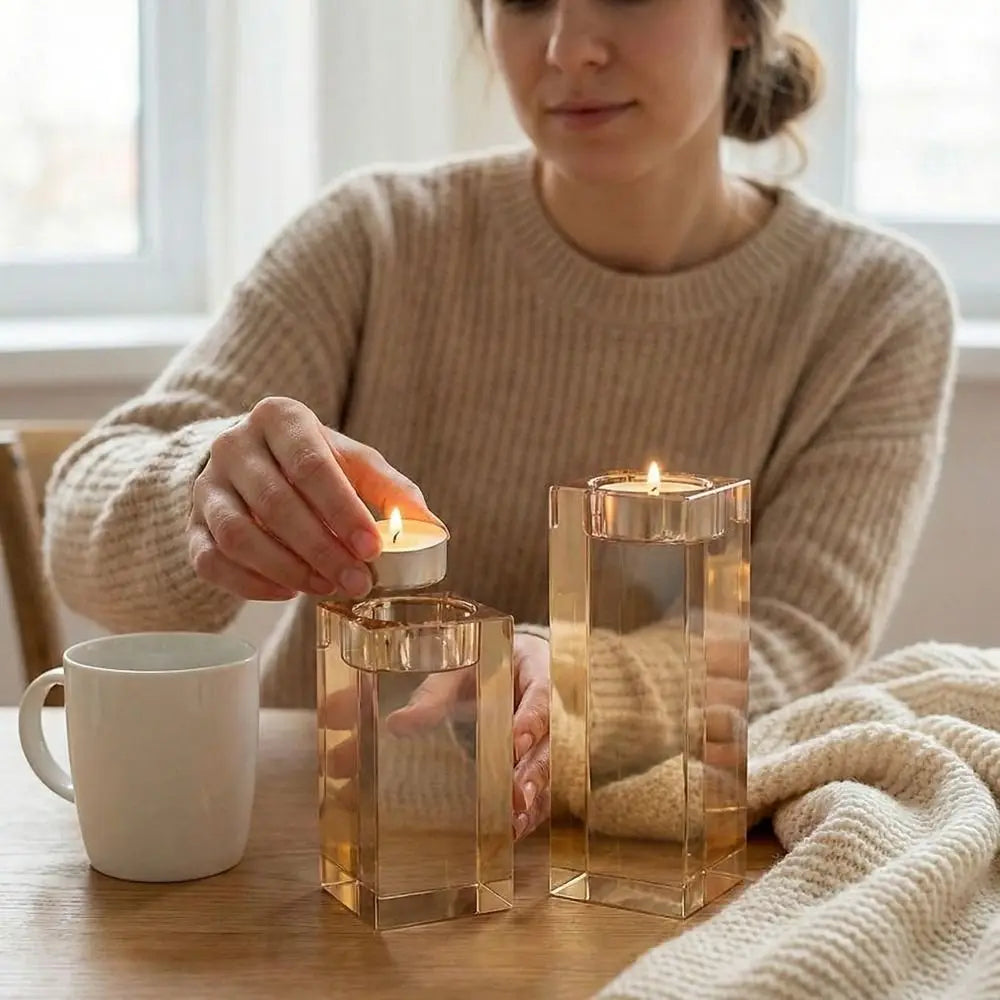 Romantic Candle Holders Sparkling